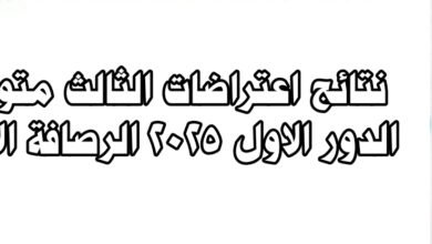 نتائج اعتراضات الثالث متوسط الدور الاول 2025 الرصافة الاولى 9 نتائج اعتراضات الثالث متوسط الدور الاول